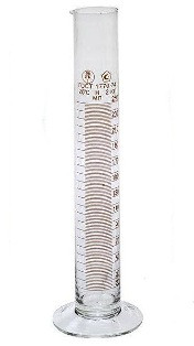 Цилиндр мерный  на 100мл 1-100-2 стекл.основание с нос.