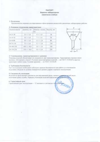 воронка лаборат