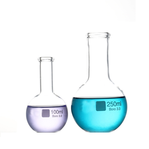 Glass flat flask