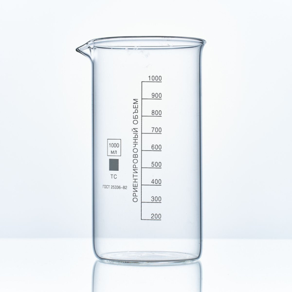 Стакан лабораторный В-1-1000 мл с делением